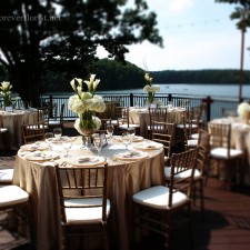 Calla lily wedding reception table arrangement
