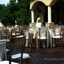 Wedding reception on the deck 01