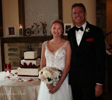 Amber and dad at the bella collina mansion