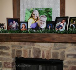 Bella collina mantle decorations