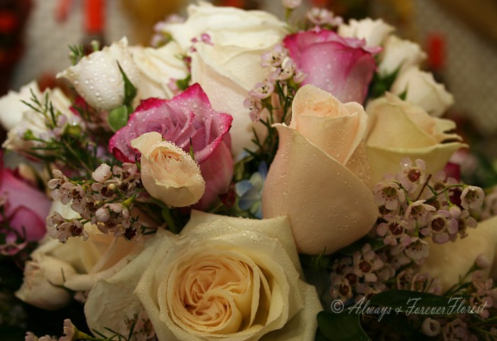 Wedding bouquet with roses 3