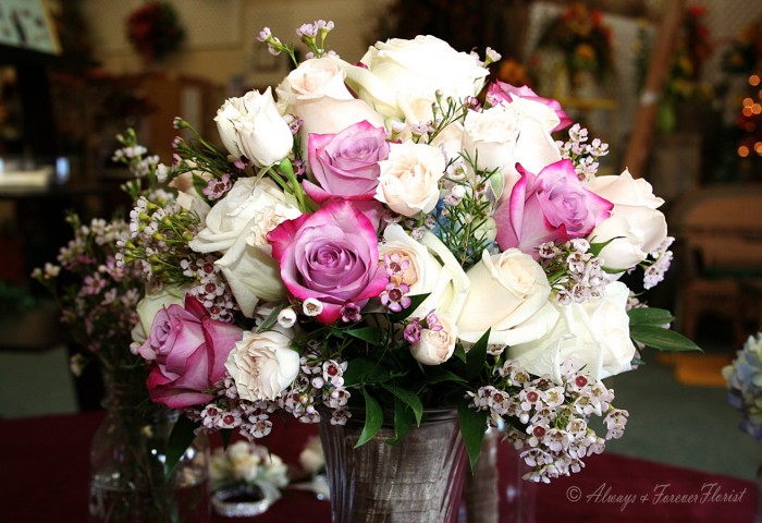 Wedding bouquet with roses 4