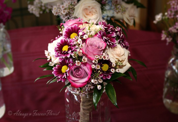 Wedding bridesmaid bouquet