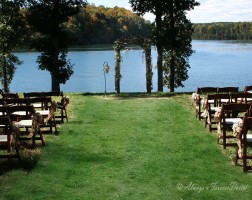 Wedding by belews lake