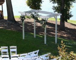 Wedding trestle at the bella collina mansion 02