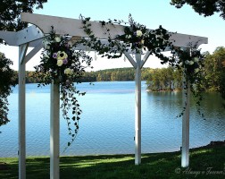 Wedding trestle at the bella collina mansion