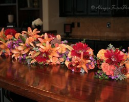 Fall wedding bridesmaid bouquets