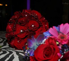 All rose wedding bouquet