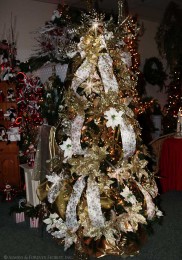 All gold christmas tree