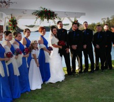 Gilliand wedding party at bella collina mansion lakeside