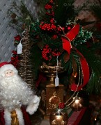 Santa doll with gold chalice