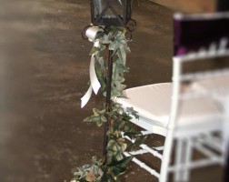 Wedding aisle decor