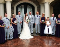 Wedding party at the bella collina mansion
