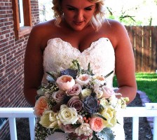 Beautiful bride at the Gardens at Gray Gables