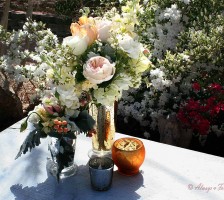 Gray gables spring wedding table arrangements