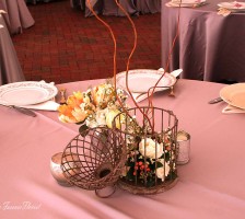 Gray gables wedding reception table settings 1
