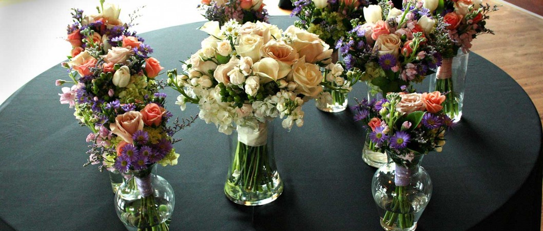 Pink And Cream Bridal Bouquets