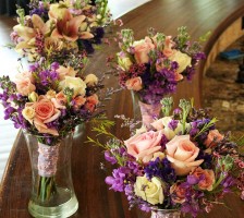 Pink And Cream Bridal Bouquets