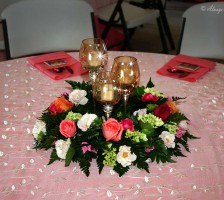 Beautiful wedding reception held at the Stanley Farm events barn pavillion featuring the Dylan Smith and Logan Belton wedding couple after their marriage vows.