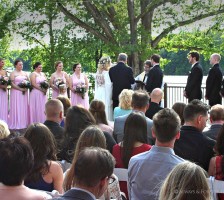 Granger wedding on bella collina deck