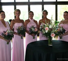 Fabulous wedding held at the Bella Collina Mansion in Stokesdale, NC. Balancing the flowers and the color theme of the wedding is a specialty that we at Always & Forever Florist have experience in doing.