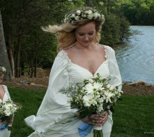 Hannah Granger wedding held at the Bella Collina Mansion in Stokesdale, NC.  The floral theme for this wedding was wildflowesrs.