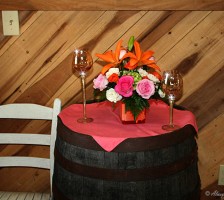 Beautiful wedding reception held at the Stanley Farm events barn pavillion featuring the Dylan Smith and Logan Belton wedding couple after their marriage vows.