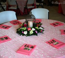 Beautiful wedding reception held at the Stanley Farm events barn pavillion featuring the Dylan Smith and Logan Belton wedding couple after their marriage vows.