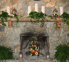 Beautiful wedding reception held at the Stanley Farm events barn pavillion featuring the Dylan Smith and Logan Belton wedding couple after their marriage vows.