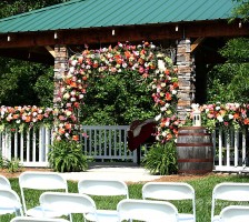 Gorgeous outdoor wedding held at the Stanley Farm in Sandy Ridge, NC.  Logan Belton marries Dillon Smith in a perfect rustic farm setting where the weather was partly sunny with a pinch of chilled temperatures.