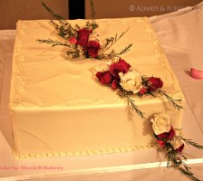 Wedding cake floral adornment