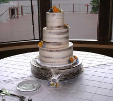 Distressed Wedding Cake At Bella Collina