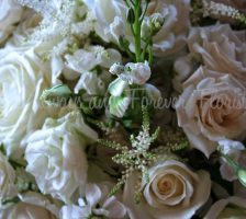 All White Bridal Bouquet