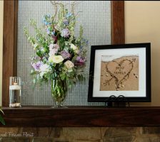 Bella Collina Fireplace Wedding Arrangement