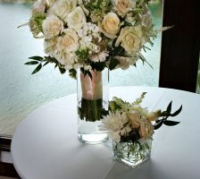 Bridal Bouquet And Reception Table Center Adornment