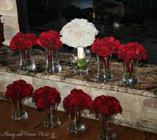 The Bride And Bridesmaid All Rose Bouquets