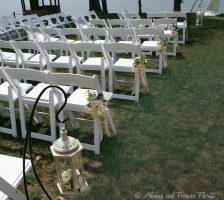 Wedding Aisle Lanterns And Chair Arrangements