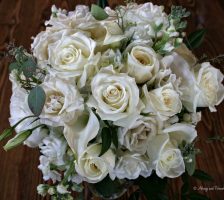 White Rose Bridal Bouquet