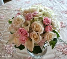 Pink And White Bridal Bouquet