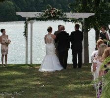 Wedding Arch Pink And White Arrangement