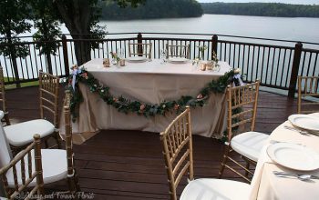 Bride And Groom Table On Bella Collina Deck