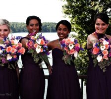 Bridesmaids And Their Bouquets