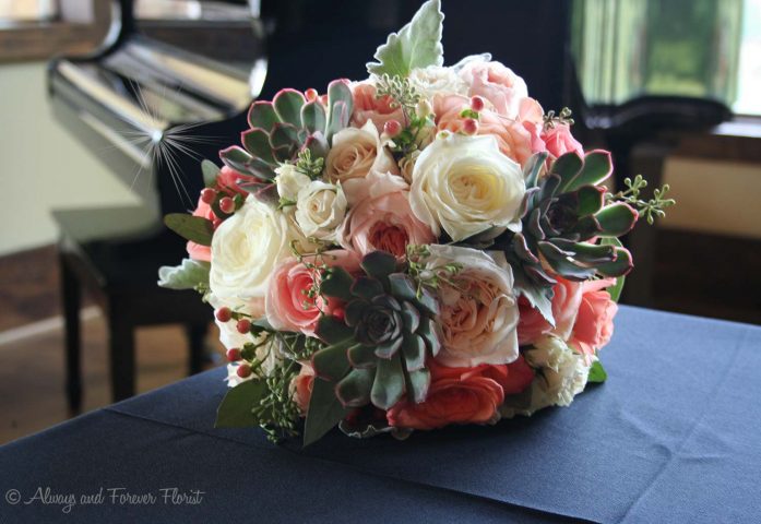 Gorgeous Bridal Bouquet On Display