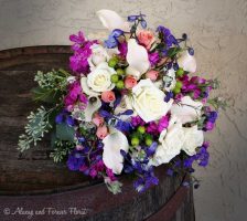 Large Bridal Bouquet With Lavenders And Whites