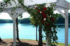 Red Rose Wedding Arch Spray