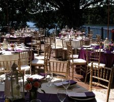 September Wedding Reception On Bella Collina Deck