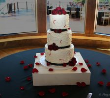 Three Tier Wedding Cake By BakeMeHappy