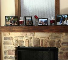 Wedding Memories On Bella Collina Fireplace Mantle