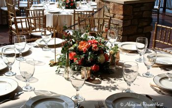 Wedding Reception Dinner Table Centerpiece