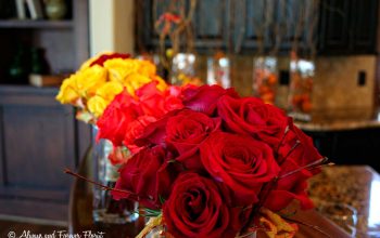 All Red And Yellow Rose Bridal Bouquets